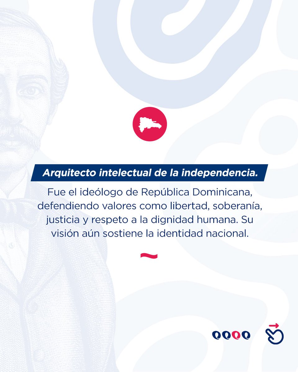 MIREXRD's tweet photo. Recordamos con profundo orgullo y gratitud su incansable lucha por la justicia, la soberanía y la democracia, valores que cimentaron los ideales de nuestra nación.

#DominicanoPorSiempre  #OrgulloDominicano https://t.co/wOZ2QFCoPv