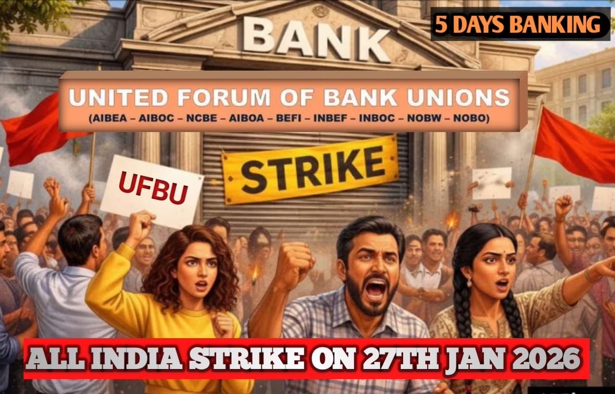 Its_Jeyakumar's tweet photo. #5DaysWeekForBankers https://t.co/BRL4TYF50G
