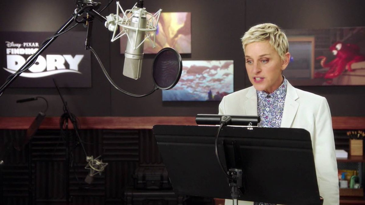 Disney_Wiki's tweet image. Happy Birthday, Ellen DeGeneres
For Disney, she provided the voice of Dory in the 2003 Pixar film, #FindingNemo, and reprised this role in the 2016 sequel, #FindingDory.
She was also the celebrity featured in Universe of Energy: Ellen's Energy Adventure, at Epcot.