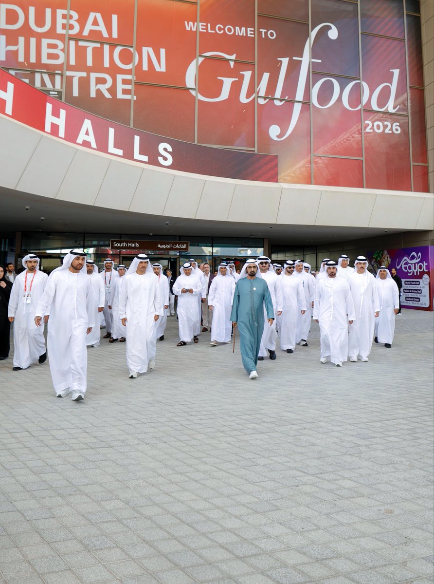 خلال زيارتي اليوم لمعرض جلفود للأغذية 2026 في مركز دبي للمعارض بمدينة إكسبو الذي استثمرنا في توسعاته 10 مليار درهم ليكون قادراً على استضافة الفعاليات الضخمة .. 

معرض جلفود الذي يعقد أيضاً في مركز دبي التجاري العالمي في نفس الوقت يعتبر أحد هذه الفعاليات السنوية المميزة في دبي حيث