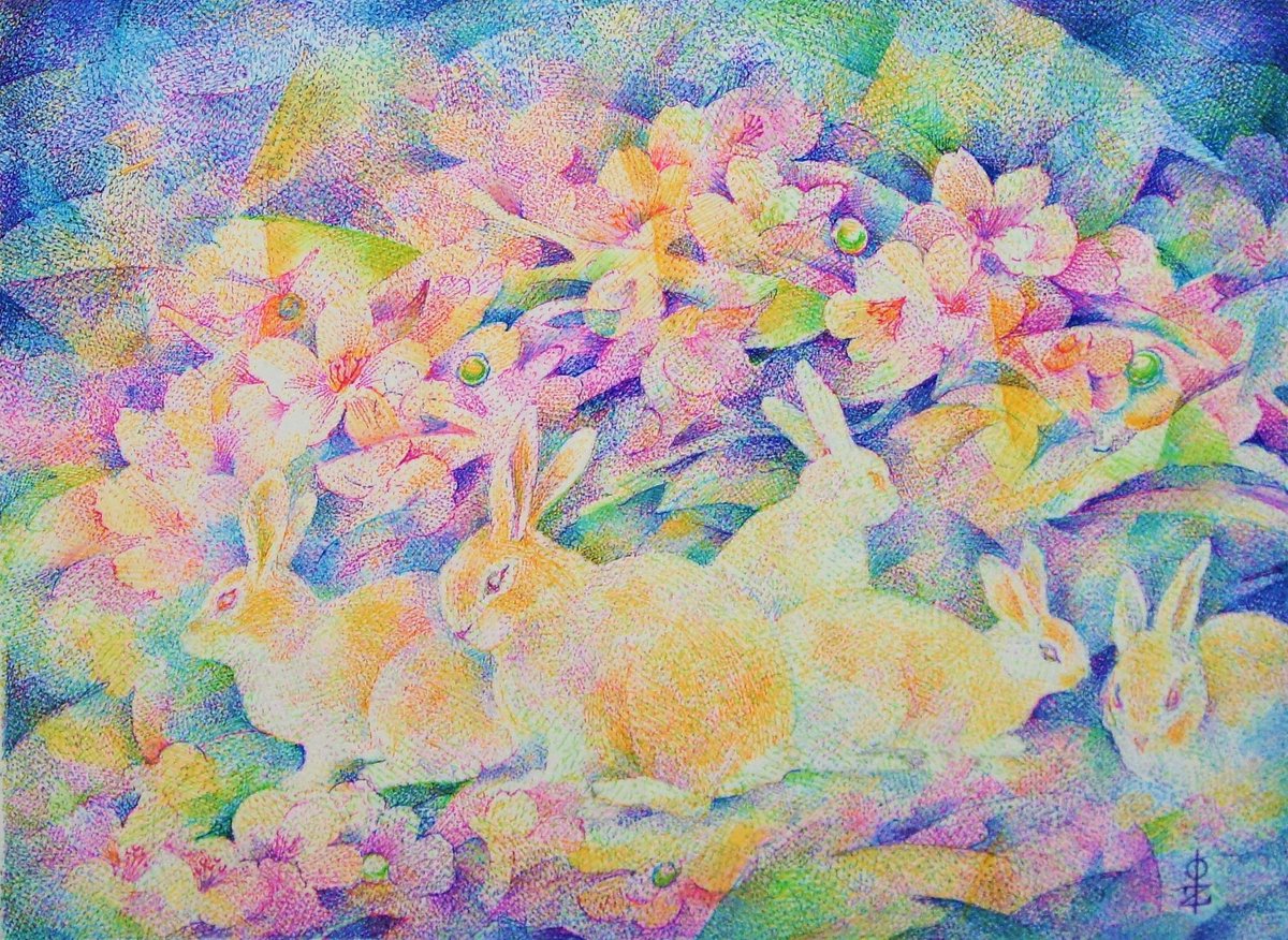 スカラーアート　スカラー絵画 村上隆(Takashi Murakami)「マルチカラースーパーフラットフラワーズ