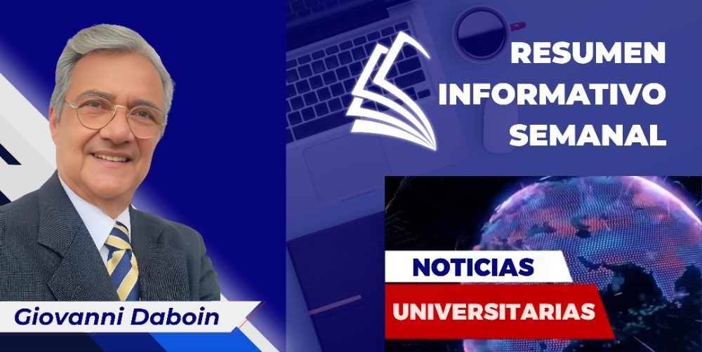 Noticias Universitarias / Resumen Informativo Semanal, por Giovanni Daboin univnoticias.com/noticias-unive…