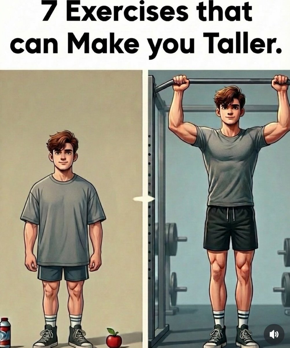 minds_eminent's tweet image. 7 EXERCISES THAT CAN MAKE YOU TALLER :

//THREAD// 🧵