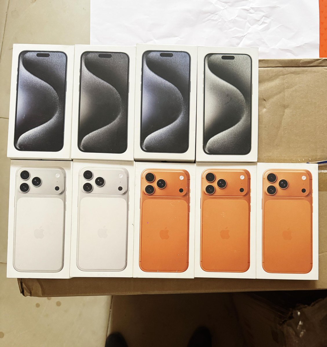 BlackchildMob's tweet photo. New stock
17pro max HK
256gb 
512gb 
N/A
15pro max J/A
1tb 
256gb✅ https://t.co/FqDi3EUsUW