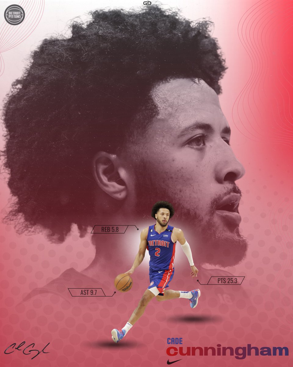 gdv1sual's tweet photo. #NBA #cade #cunningham #GD #sportdesign #poster https://t.co/1rFTNPoqVK