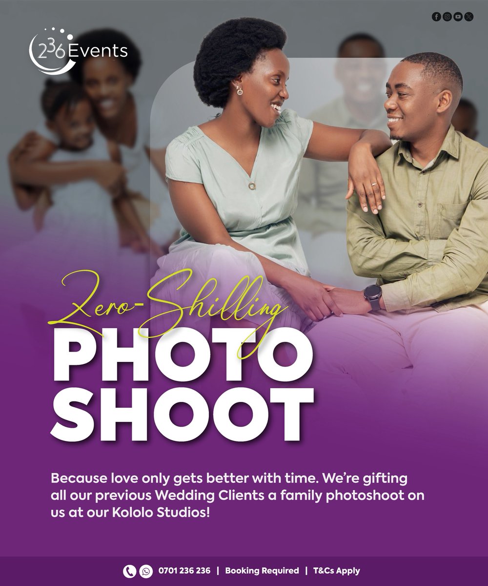 236Events's tweet photo. Zero shilling Photo shoot for all our previous wedding clients ✨#236events #photoshoot https://t.co/2dBzaWJ6OA