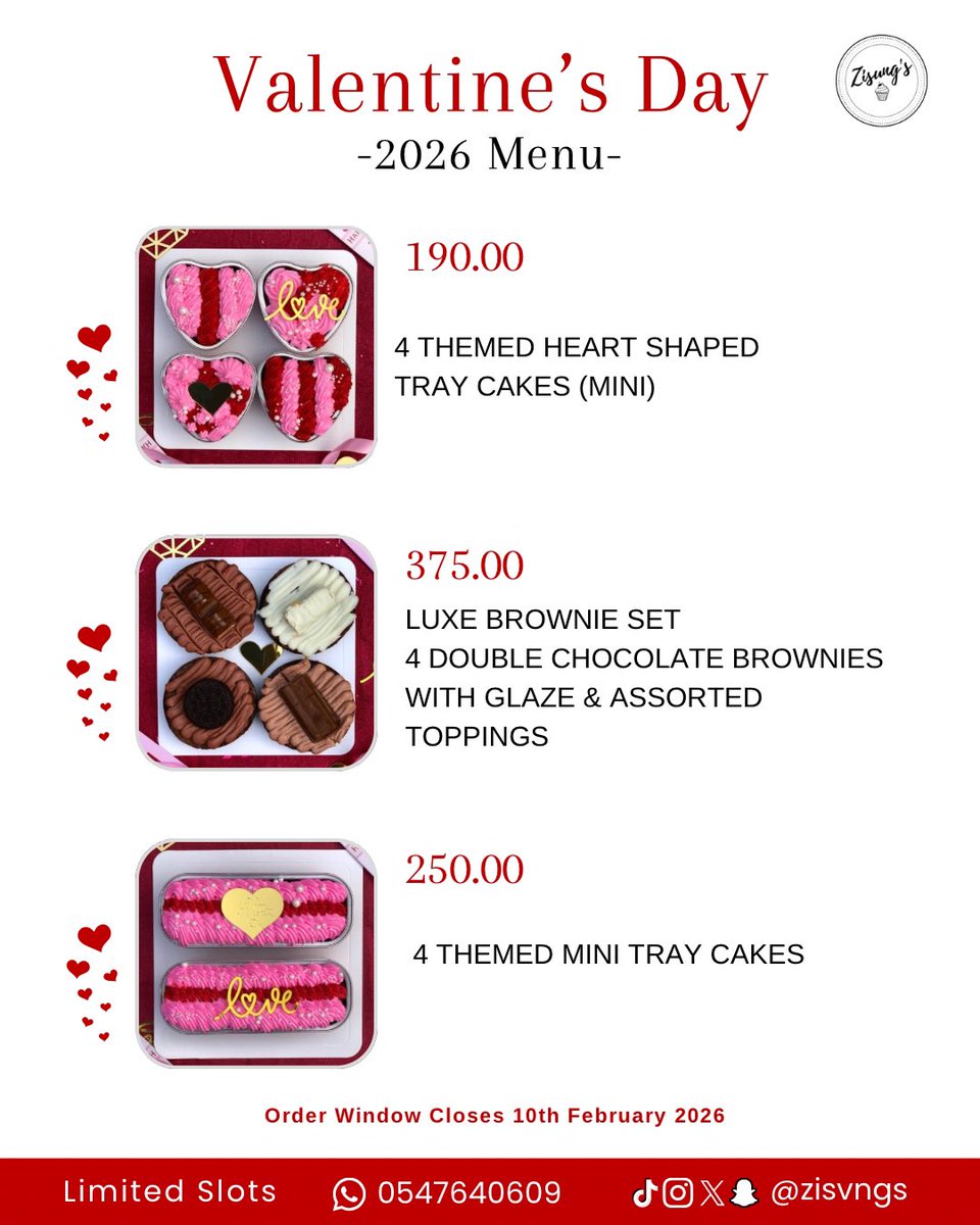 Our Valentine’s x Galentine’s Day packages are now available for preorder - made to be shared with the people who matter most 💞

Dm or tap the link in bio to preorder!  Order window closes on 10th February or once slots are filled.
#zisungs #valentinepackages #galentinepackage