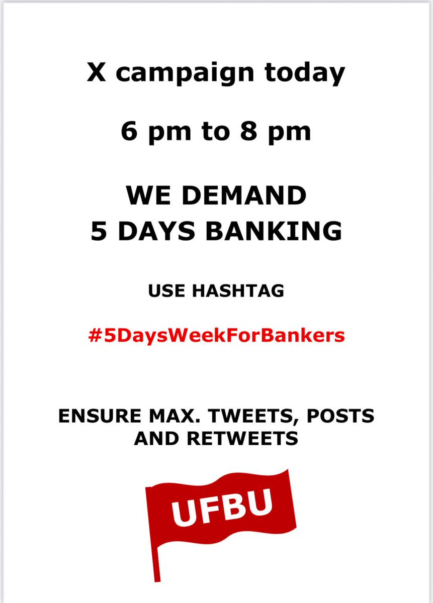SatishTirumared's tweet photo. #5DaysBanking #5DaysWeekForBankers
@DFS_India https://t.co/V1BrfB7RyI