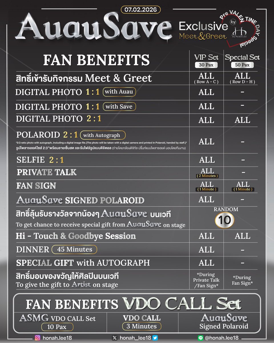 wts
07.02.2026 Honah Lee
Auausave vip set
DM me plz🫶🏻
 #AuauSaveMGPreValentineDay 
#auausave #อู่อู๋เซฟ #auautnp #savewrg