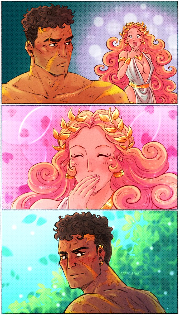 agapidraws's tweet image. more teasing 💕
#greekmythology #ares #aphrodite
