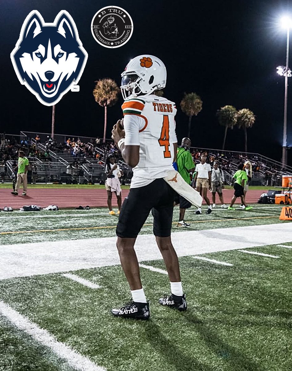 🚨🚨QB TRAINEE OFFER ALERT🚨🚨

2029 Dual Threat QB Trainee: <a href="/PeytonCarrollQB/">Peyton “PQ” Carroll</a> (Jones HS) just received his 1st D1 OFFER today from UCONN‼️S/O to my guys <a href="/CoachNunz/">Nunzio Campanile</a> &amp; <a href="/coachweiner/">Mike Weiner</a> 🐺 #BTruQBTraining 

He is the next BIG NAMED QUARTERBACK at <a href="/JonesHSFootball/">Jones Tigers Football</a>‼️