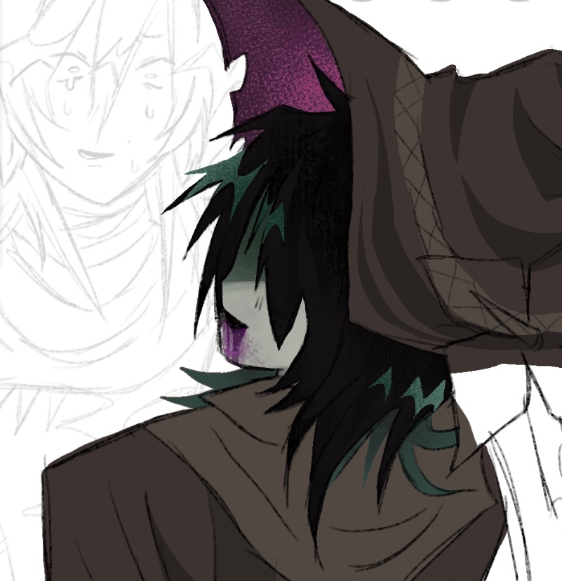 necromanticsyri's tweet photo. Hi guys this is my wip art of azure and two time ok? #azure #twotime #forsaken #azuretime tags ok? i post here until tiktok is ok, ok? https://t.co/F9KaEPuxJv