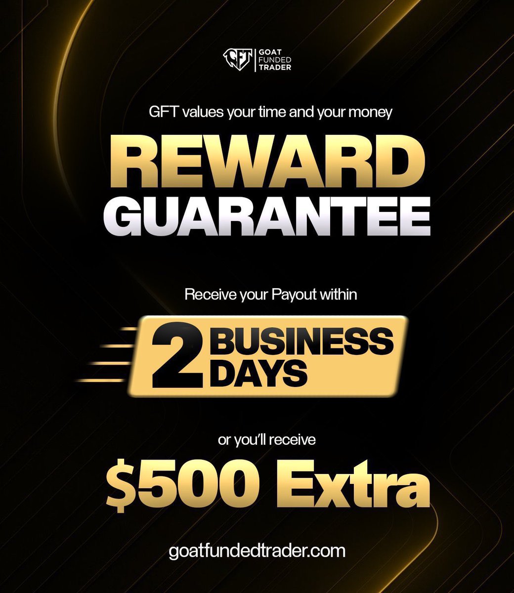Start your week strong with the 2 Step GOAT Challenge. A simple, structured path designed for traders who are ready to take their skills seriously and trade real capital.

No unnecessary stress, no complicated rules. Just trade with discipline, pass the challenge, and move closer