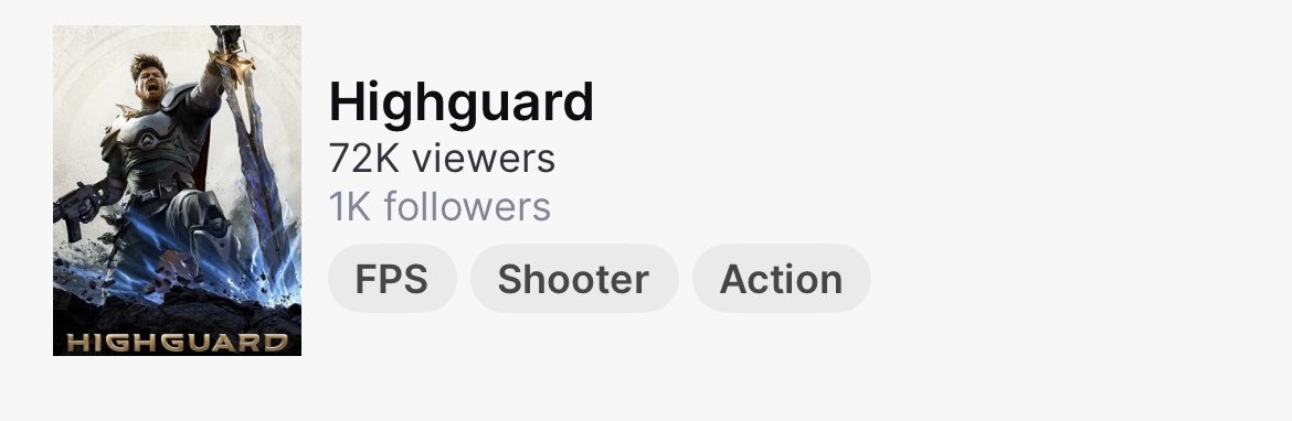 HighGINFO's tweet image. It’s only up from here!!! #Highguard