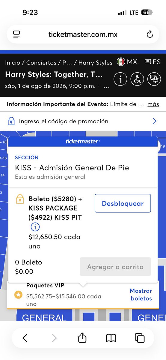 HS_News_'s tweet image. Prices - Harry - Mexico

VIP Packages : 
- Together Package : $15,546.00 
- KISS Package : $12,650.50 
- Disco Package : $5,562.75

Normal tickets :
- Disco / Kiss : $6,547.25
- General A/B:  $2,579.25
- General C: $1,463,25
- Stands : Prices seem to start at $1,091.25 to…