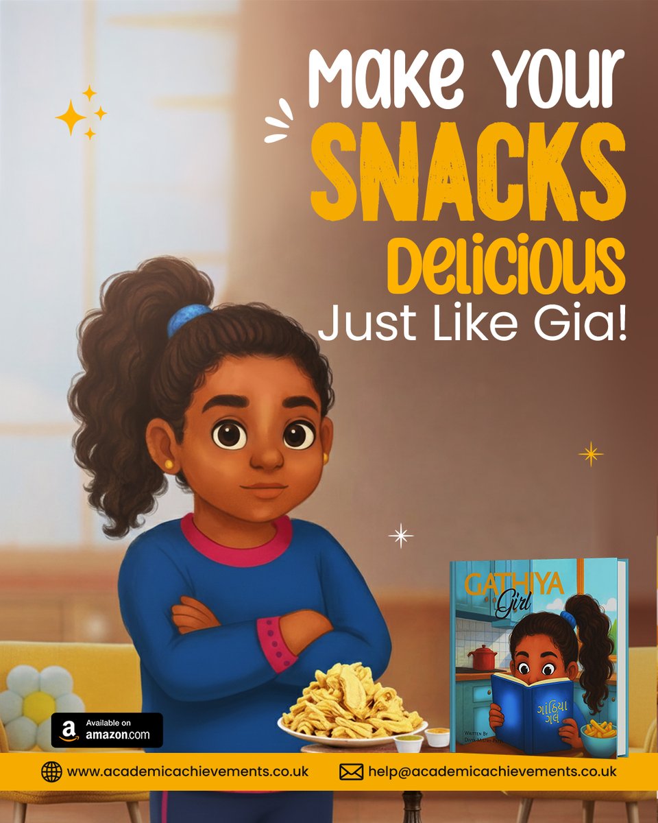 DiviyaMistry's tweet photo. Can’t resist the crunch of golden gathiya? 😋 Learn Gia’s favorite recipes and the story behind this classic snack in Gathiya Girl. 

Every child’s snack-time favourite! Send this to a Gathiya Girl you know!

https://t.co/OGFtQpakgY 

#divyamistrypatel #gathiyagirl #gujarati https://t.co/30lXIVhs1j