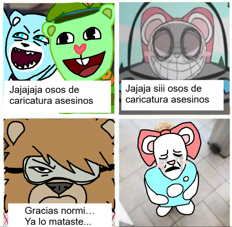 SMouseDraw's tweet photo. Pido perdón 
(nomentirapinchewebseriecule-)

#happytreefriends #UnicornWars #prettyblood #BeneathTheTreesWhereNobodySees https://t.co/PadUiDT55v