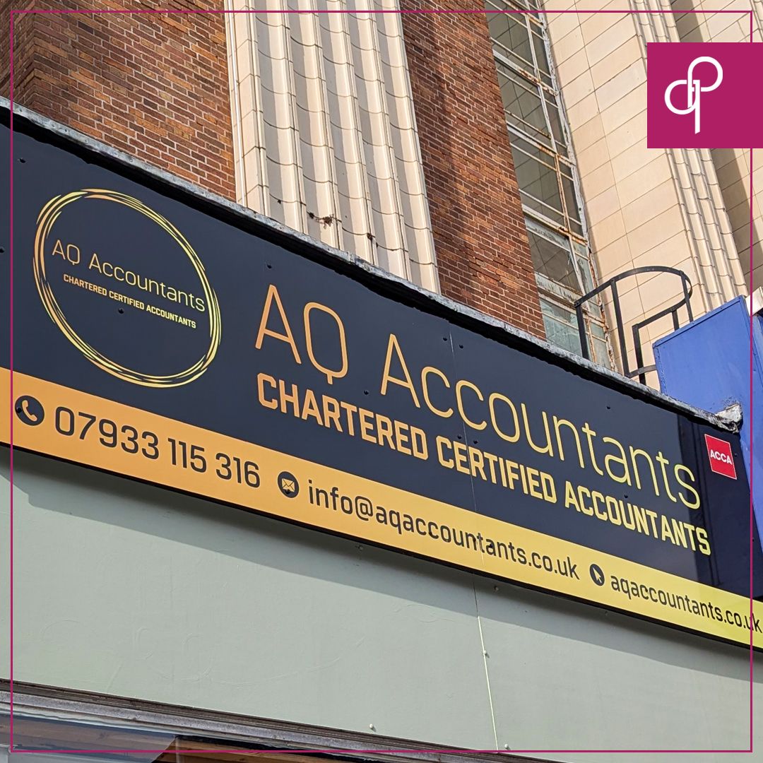 QuickPrintUK's tweet image. Just like AQ Accountants, make your location shout with professional signage, available for windows, pavements, overhead &amp;amp; more 🖼️
 
Find our #signage options online at quickprint.co.uk/products/signa…
 
#WindowSignage #PavementSignage #StoreSign #Branding #BrandStrategy #BrandEssentials