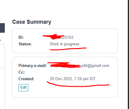 dpk_singla_'s tweet photo. This is unacceptable. An FBA case raised on 17 Dec 2025 is still marked “Work in progress” with zero resolution.
Weeks of delay are causing direct business losses and inventory issues.
How long are sellers expected to wait?

@amazonIN @amazon @AmazonHelp @JeffBezos @amazon https://t.co/rxhCwrDEha
