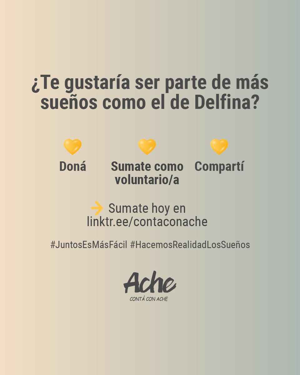💻 ¡Cumplimos el sueño de Delfina (13)!

Es de Villa Celina y está en tratamiento en el Htal. Italiano de Buenos Aires por Aplasia Medular Severa.

✨ Su sueño era tener una notebook, y gracias a RAINBOW, ¡lo hicimos REALIDAD!

Juntos es más fácil 👉🏻 linktr.ee/contaconache