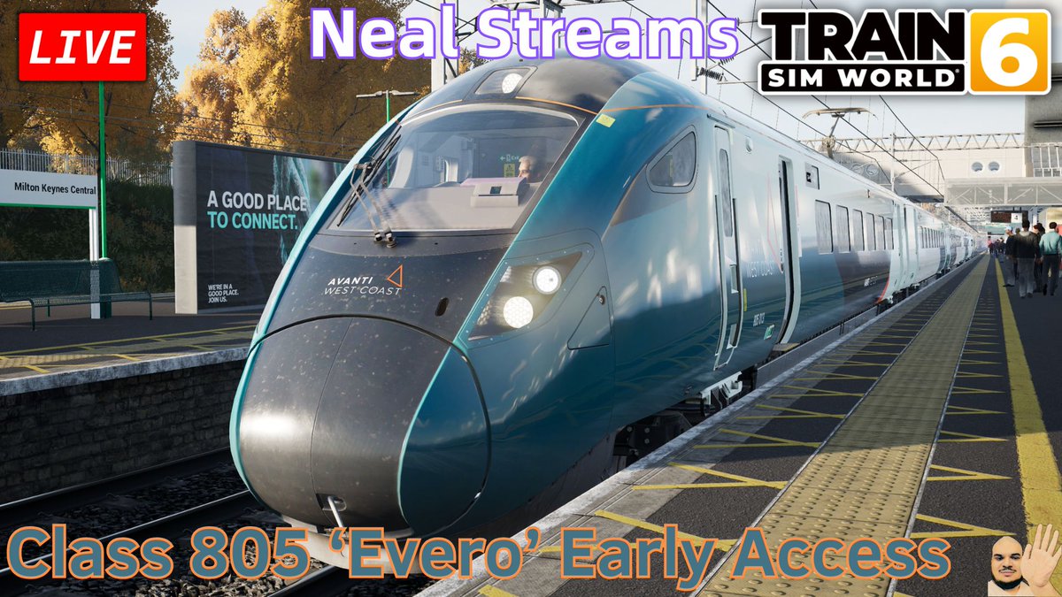 neal08ni's tweet image. LIVE NOW! 🔴

Playing #TrainSimWorld6 and checking out the #Class805 on both modern West Coast Main Line routes available which is releasing tomorrow.

#TSW6 #BSo7