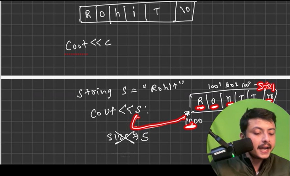 Manishkumawatt's tweet image. ✅Lecture24 Of DSA Course in C++ with @rohit_negi9 
#Strike @CoderArmy 
Day by day, getting better 🚀

Today’s progress:
✅ Learned Strings in DSA
✅ Basics of Str.
✅ Solved basic string problems
Consistency is the real superpower 💯
#DSA #Strings #CodingJourney #100DaysOfCode