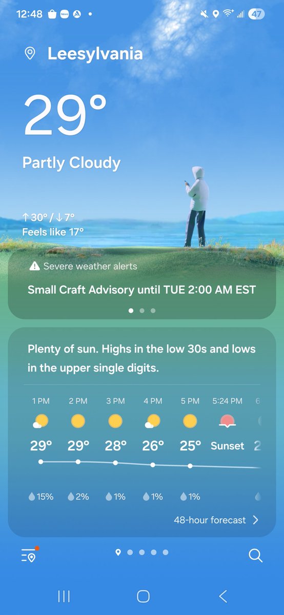 MissKittyB's tweet photo. Android app feedback. @weatherchannel Our forecast will NOT be in "low 30s." It's expected to be below thirty a week! #feedback #appAndroid https://t.co/C6TiAs3pSm