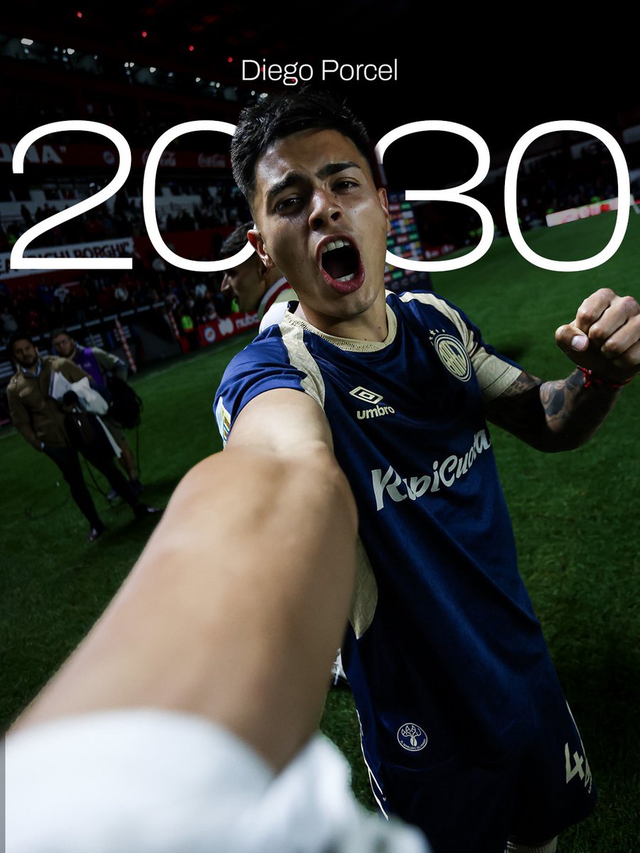 #AAAJ ✍️ Diego Porcel extendió su vínculo con #ElSemilleroDelMundo 🌎 hasta diciembre de 2030 bajo el esquema de productividad. ¡Éxitos, Diego!