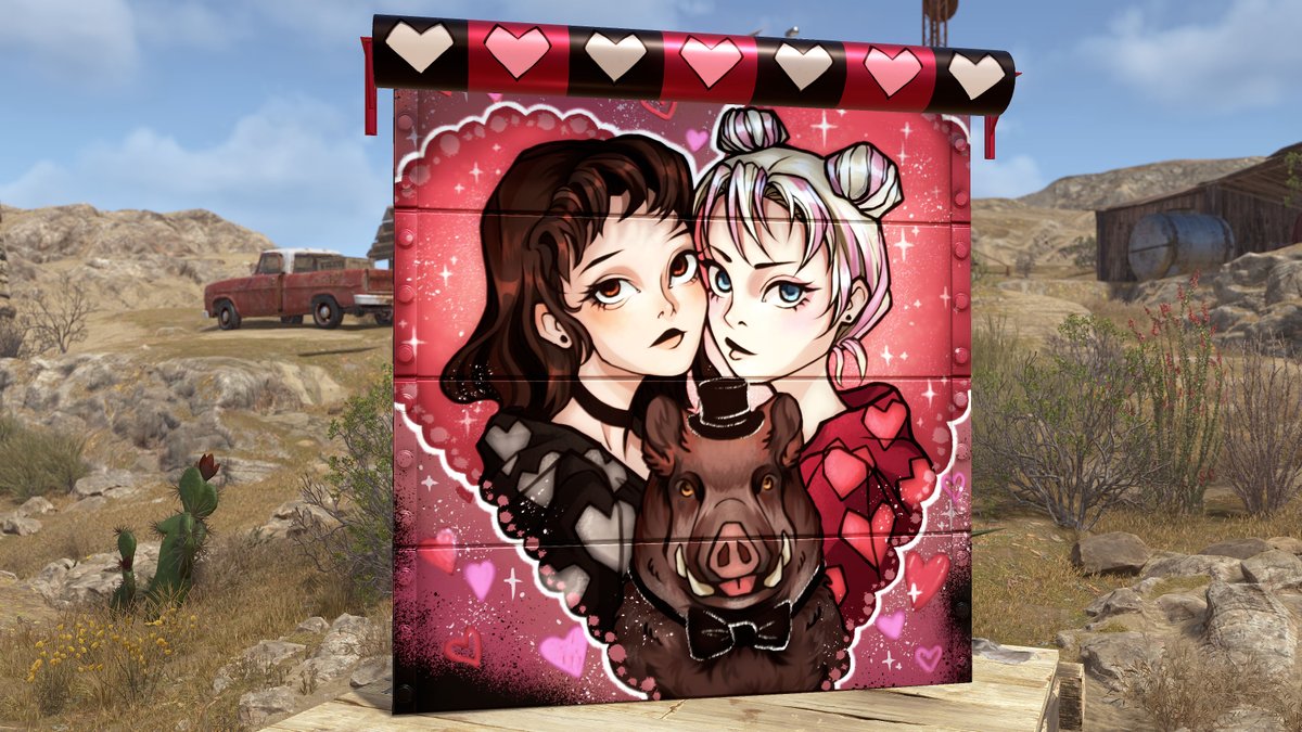 JopkaWorkshop's tweet photo. Boar Romance Garage Door for @playrust 
#LoveHurts2026

Link: https://t.co/9JFypkPzVU

#Rust #rustworkshop #skins #rustskins
@gerrmanman @HedgesnVideos @FcpnchStds https://t.co/ysjvgky6bL