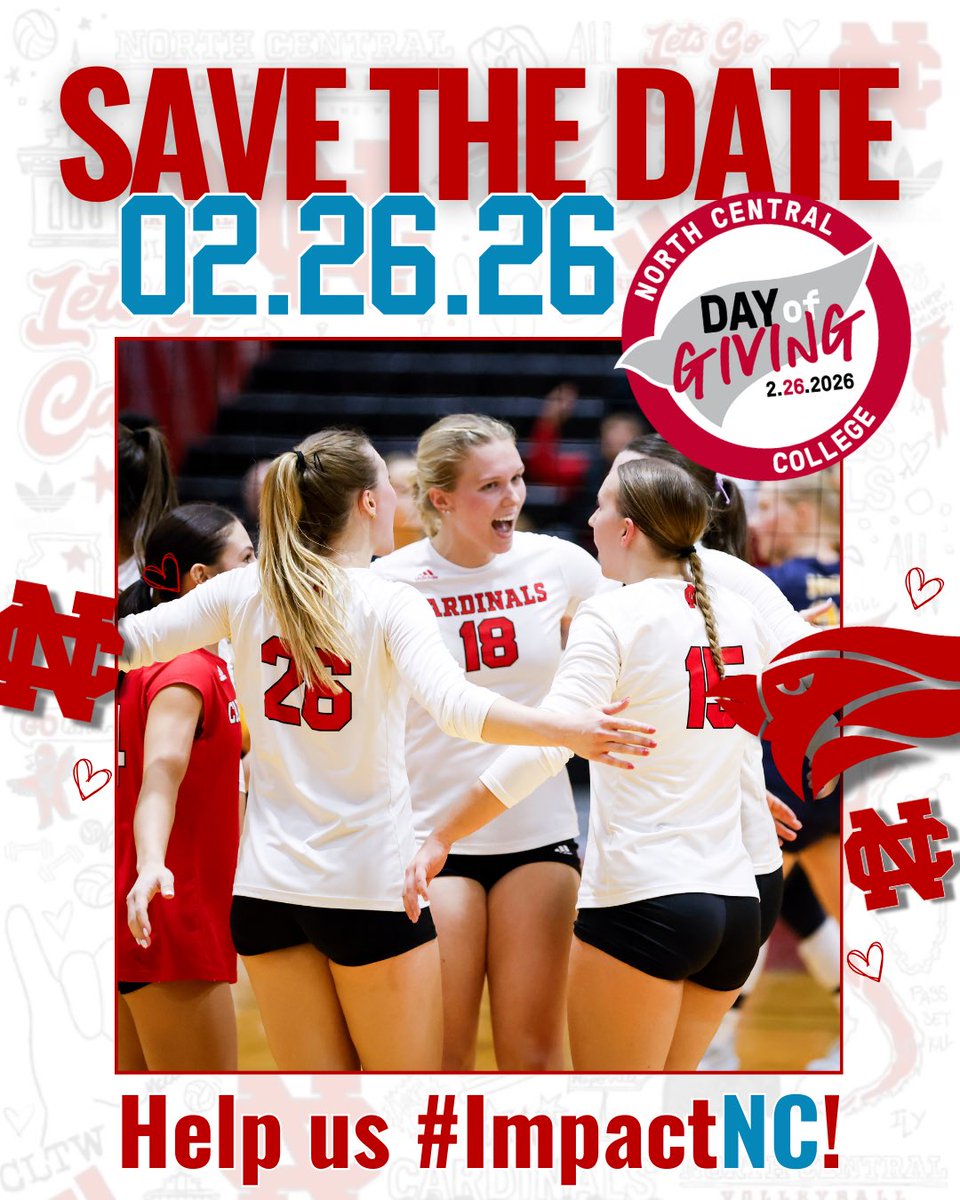 North Central College Women’s Volleyball tweet media