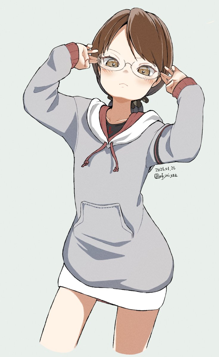 敷波(艦これ) 「off眼鏡概念」|inifniのイラスト