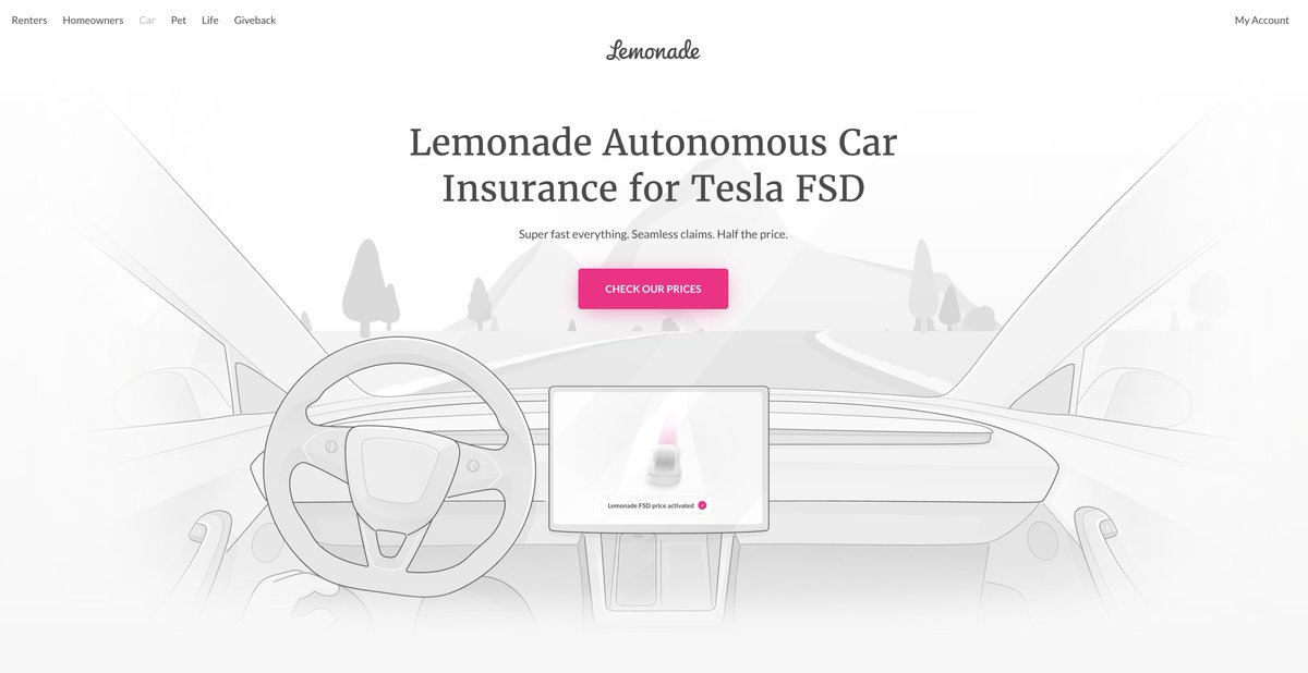 teslaownersSV's tweet image. 🚨NEWS: Lemonade now gives 50% insurance discount in Arizona for drivers using Tesla FSD (Supervised)

More states will be added in the coming weeks and months

"Tesla FSD is twice as safe, so Lemonade takes 50% off every mile driven with FSD. The more you drive with FSD, the…