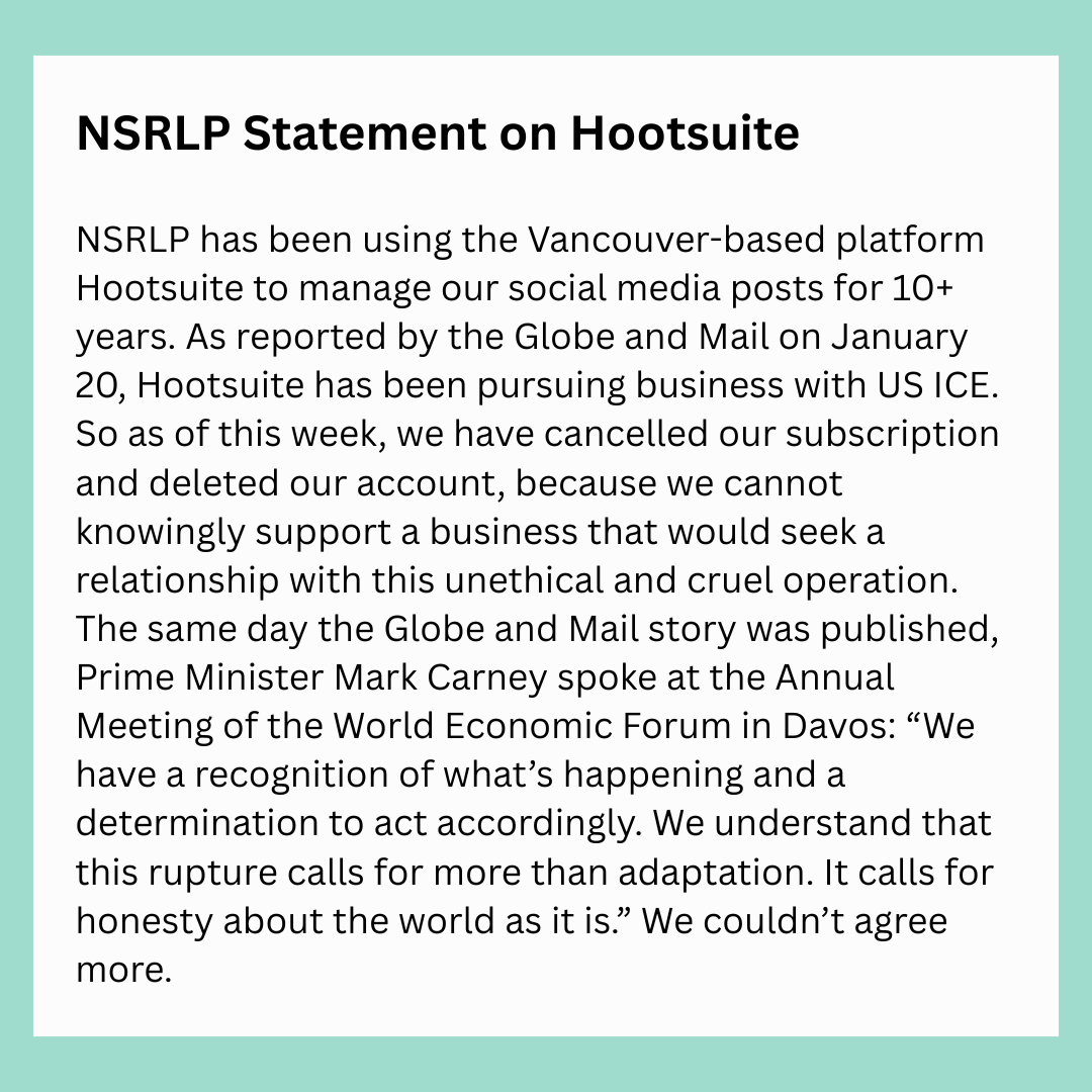 We have cancelled our Hootsuite subscription, due to their relationship with ICE.