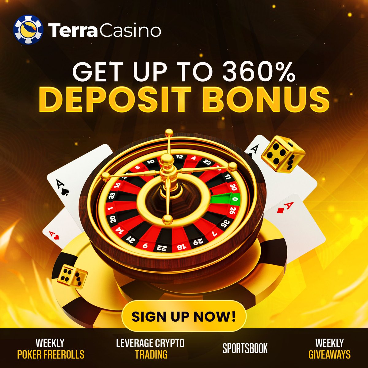 💰 Get up to 360% deposit bonus Casino • Sportsbook • Poker • Crypto Trading  Join now and start playing 👇 👉 Visit here: https://t.co/Y1WsFzylCr  #CryptoCasino #OnlineCasino #DepositBonus #Poker #Sportsbook #CasinoBonus  #TerraCasino