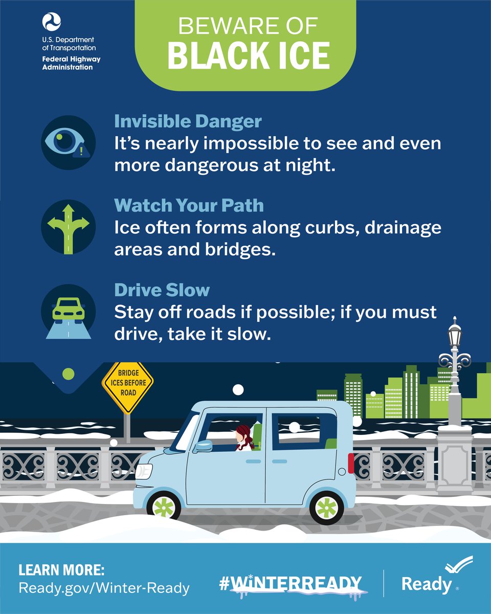 USDOTFHWA's tweet image. The storm may be over, but the danger is not. Avoid non-essential travel if roads are not in good shape. Check your local weather and traffic reports before heading out: highways.dot.gov/traffic-info