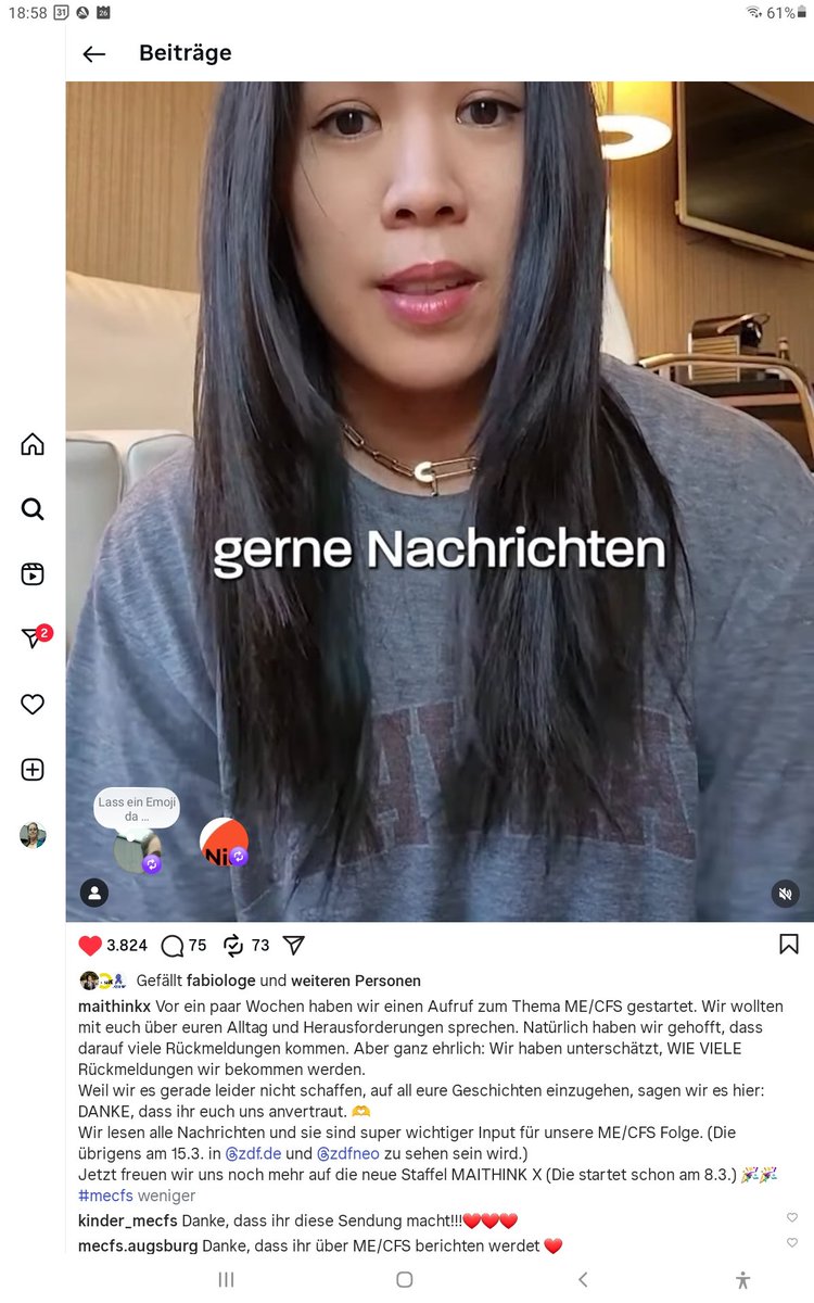 MelS21928224's tweet image. Maithink X zur geplanten ME/CFS-Folge.