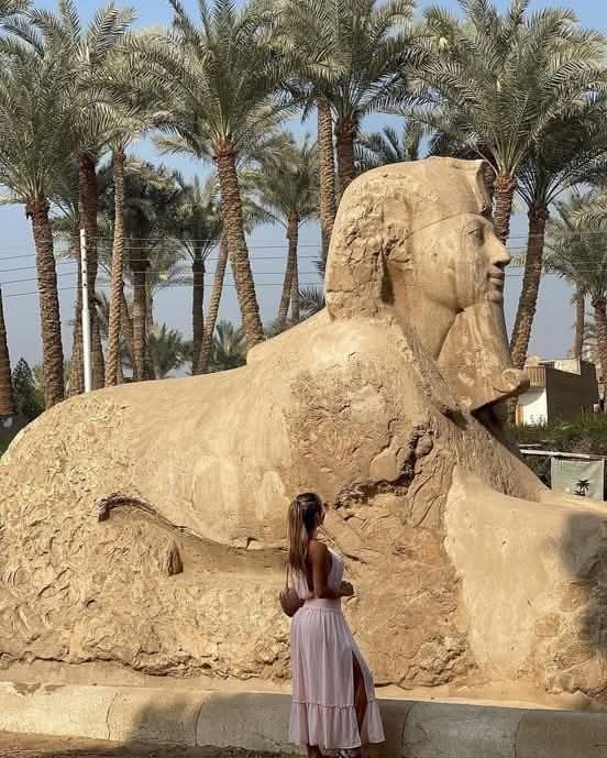 تمثال ابو الهول اخر في مصر مكتمل الوجه لم تسقط انفه بقرب من منطقة ممفيس ♥️🇪🇬

The last Sphinx statue in Egypt with a complete face and its nose still intact, located near Memphis. 🇪🇬♥️
