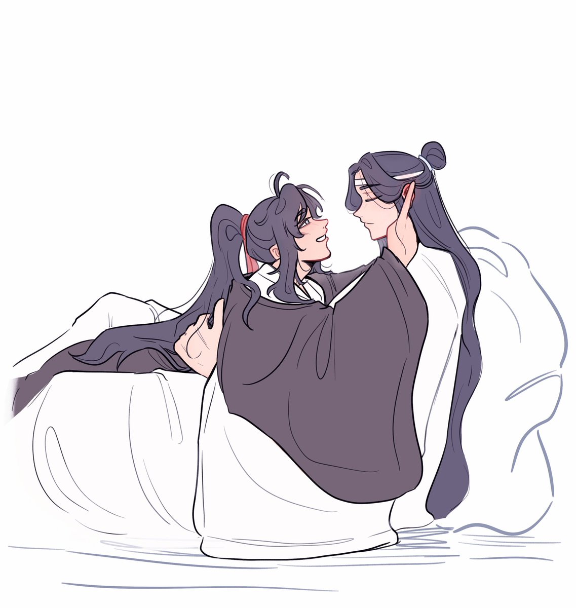first prompt for <a href="/WangXianAction/">WangXian Against ICE🔥DONATIONS NOW OPEN!!</a> i received is done!! submitted by Seating .bay.social on bsky 🫶

#wangxian #mdzs
