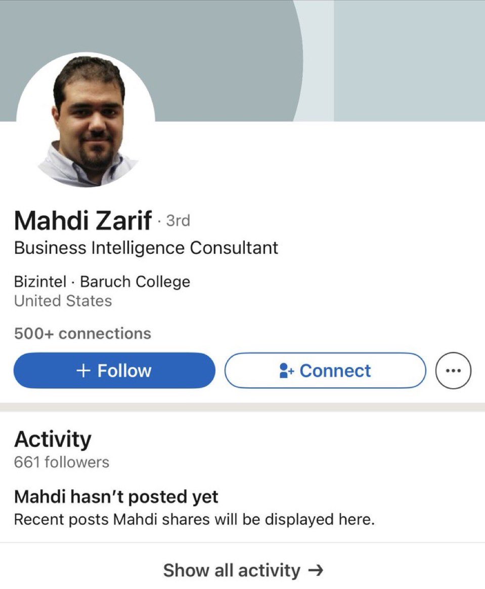 ‼️‼️‼️‼️ Another regime official’s child in America ‼️‼️‼️‼️

Mahdi Zarif, son of Javad Zarif, the Islamic Republic’s former foreign minister and a chief architect of the JCPOA, lives in the United States, enjoying freedoms Iranians were killed for demanding. 

This hypocrisy is