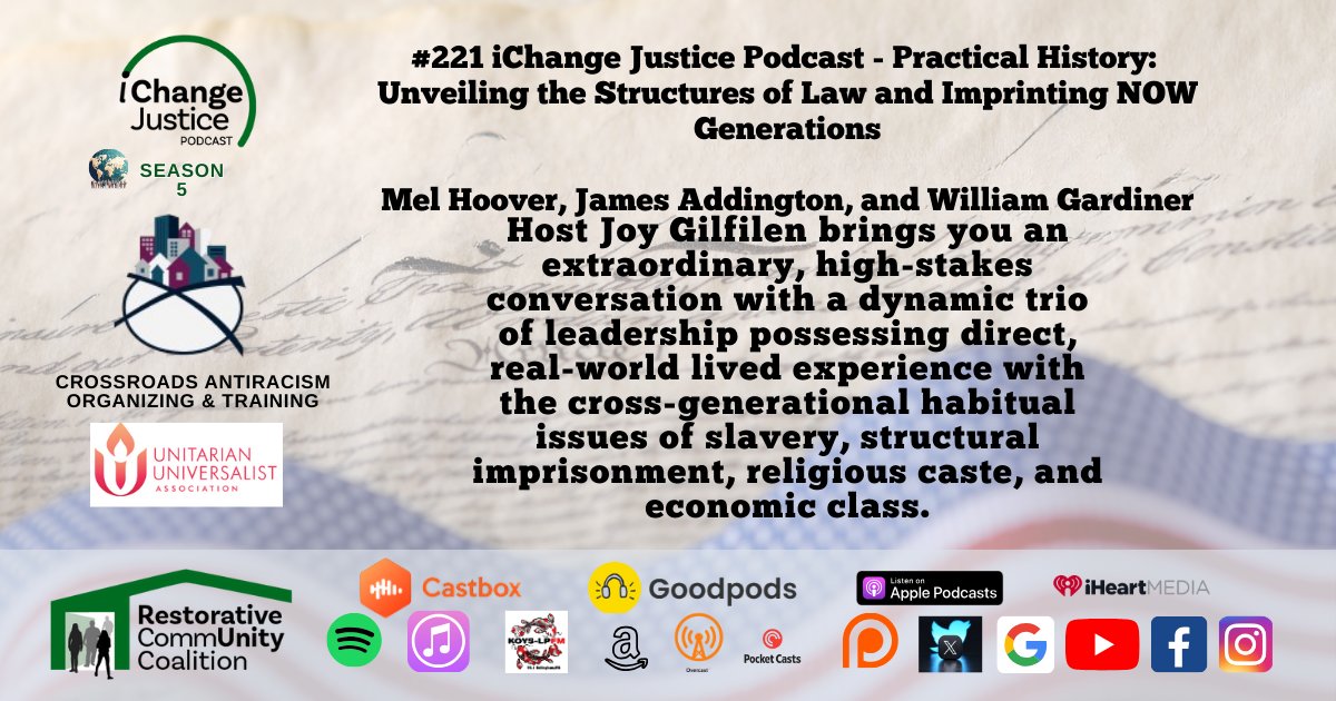 RCCProJustice's tweet photo. #221-iChange Justice Podcast-Practical History: Unveiling the Structures of Law; Imprinting NOW Generations
We explore the ripples of the Civil Rights movement specifically as it gained steam and shifted from the Atlantic Seaboard and the deep South toward the West. https://t.co/03mRHPE1cP