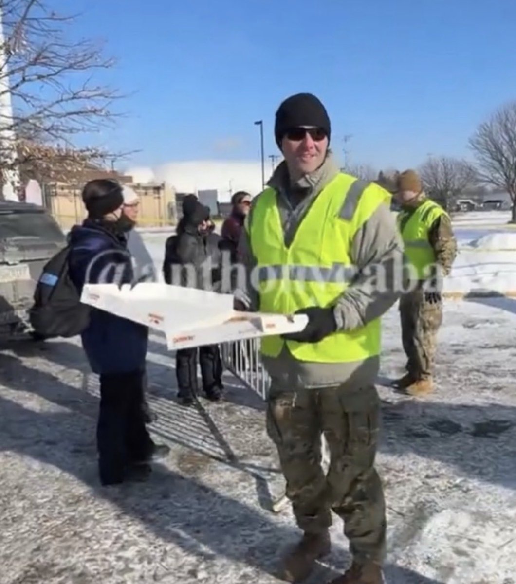When I say that the wars have come home now I mean every aspect of the wars.

The National Guard handing out coffee and donuts is a “hearts and minds” psyop meant to quell dissent after a massive fuck up. 

Some American soldiers are bad but not all of them. THESE ones gave us