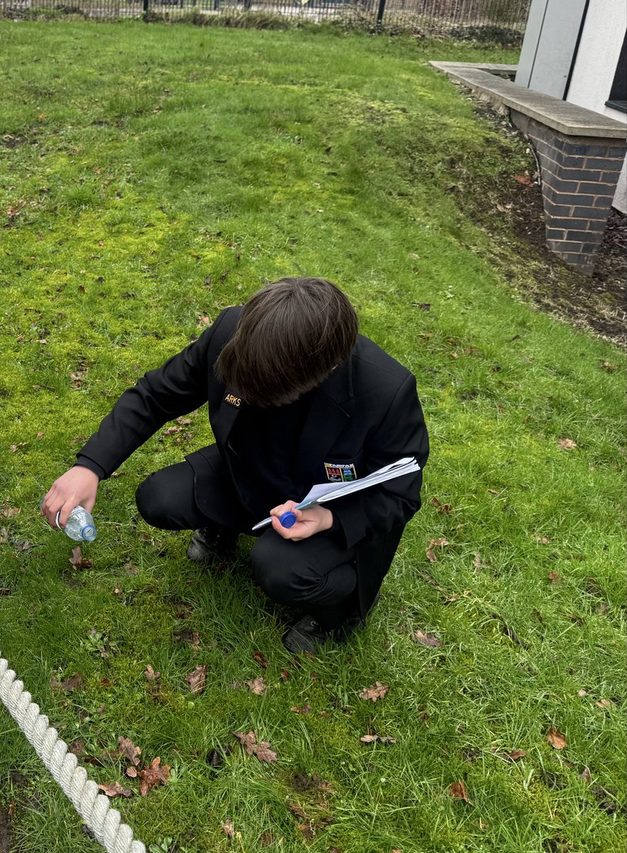 Year 7 geography students learning outside the classroom today! Students are pouring water on different surfaces to investigate infiltration rates! <a href="/FairfaxSchool/">Fairfax School</a>