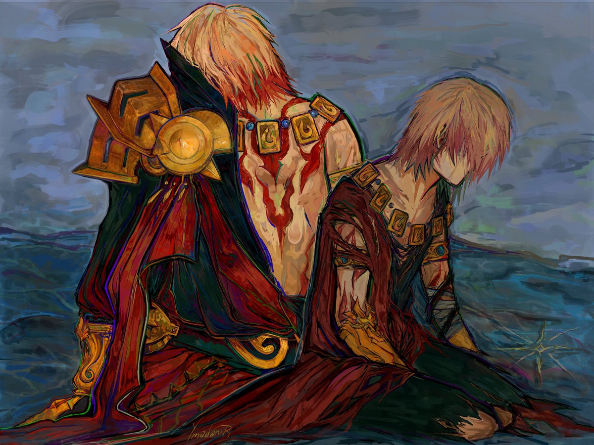 YMADANIR's tweet photo. Why doesn’t the big Mydei eat the little Mydei?     #HonkaiStarRail #Mydei https://t.co/3kJdQK3nph