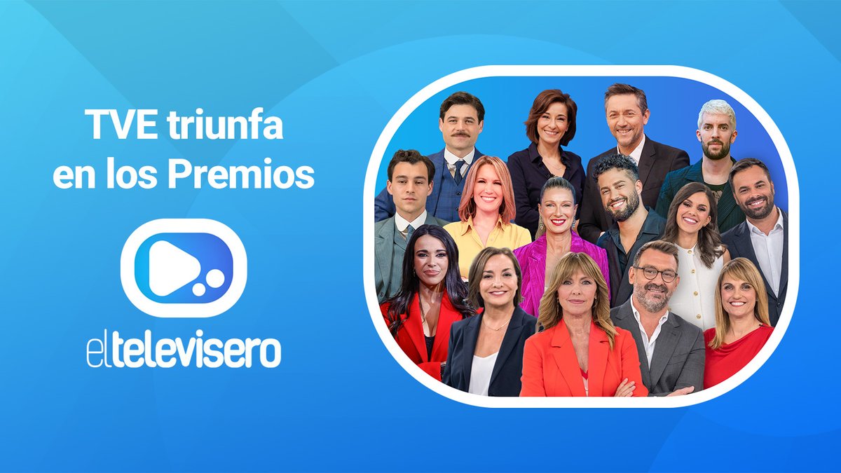 TVE triunfa en los Premios El Televisero 2025 (<a href="/eltelevisero/">El Televisero</a> ) con 10 galardones 🏆

<a href="/Ruiz_Noticias/">Javier Ruiz</a> , <a href="/SIntxaurrondo/">Silvia Intxaurrondo</a> , <a href="/PepaBueno/">Pepa Bueno</a> , <a href="/La1_tve/">La 1</a> , <a href="/DCorazon_TVE/">DCorazón</a> , <a href="/lapromesa_tve/">La Promesa</a> y <a href="/LaRevuelta_TVE/">La Revuelta</a> entre los premiados 💫