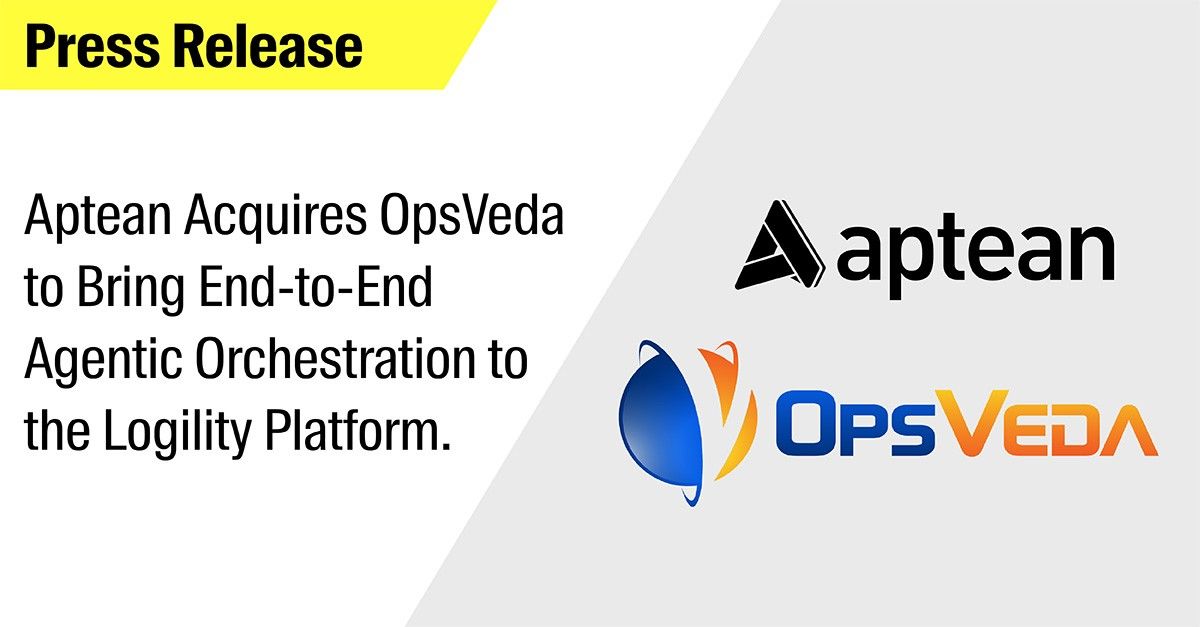 Aptean recently announced the acquisition of <a href="/OpsVeda/">OpsVeda</a>, an AI-powered operations command center.

Read the full press release: bit.ly/49qVogu