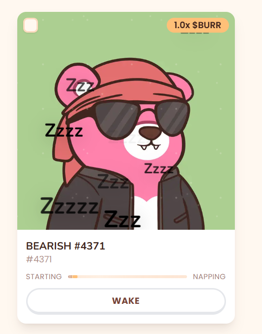 Who hates a lil cook on Abstract?

The alpha:
I put this sexy bear to sleep on the <a href="/bearish_af/">BEARISH</a> website.
Instead of just laying in the wallet he actually generates BURR tokens while hibernating.

And the BURR tokens can later be put into a DeFi flywheel on my beloved <a href="/Aborean/">Aborean Finance</a>  .