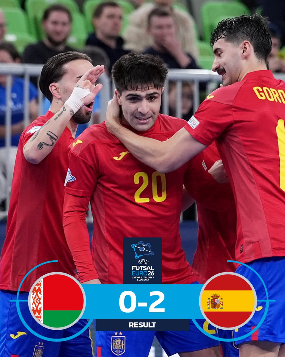 Spain in sight of quarter-finals after second win 💪

#FutsalEURO