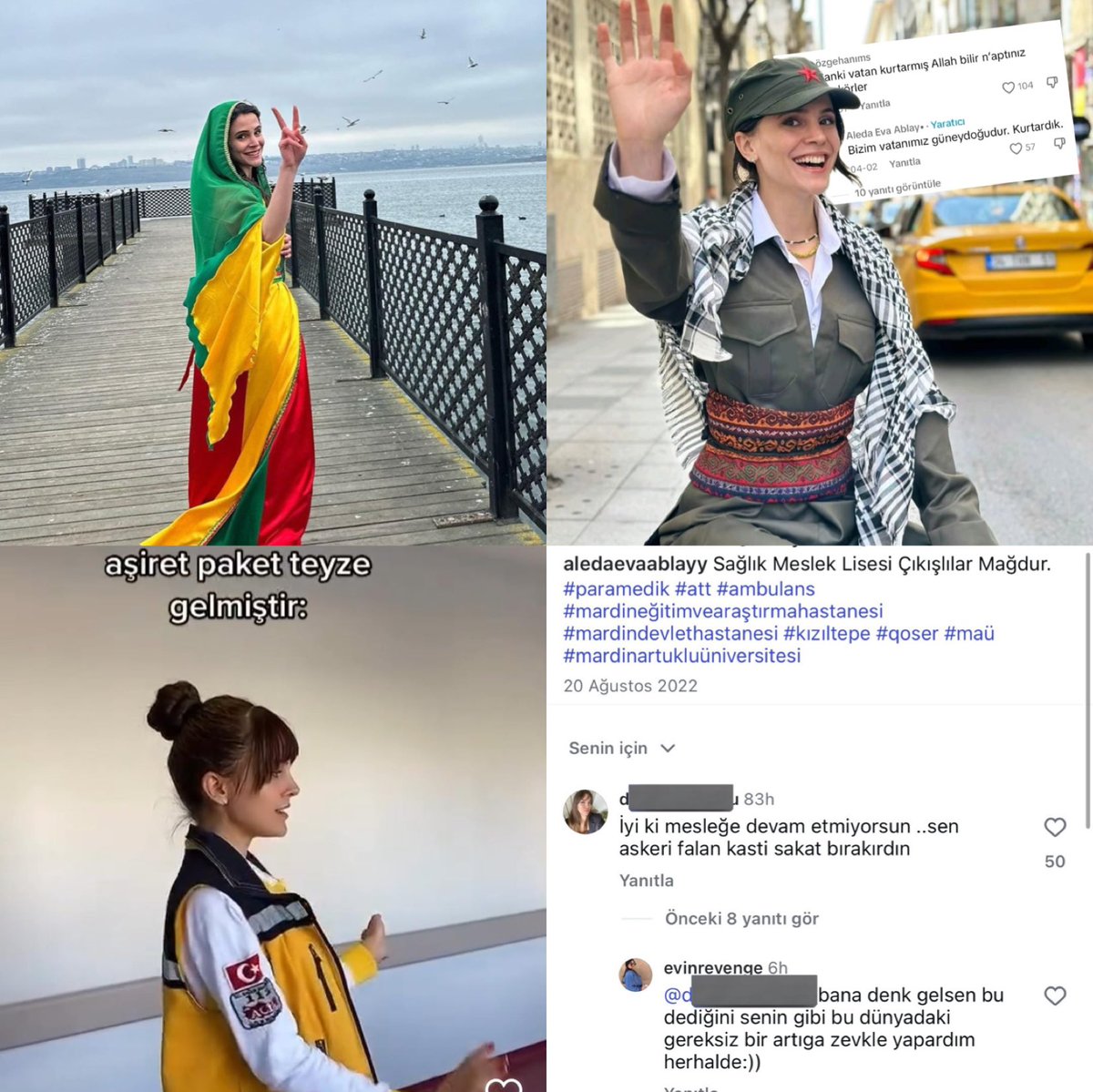 Bu yaratık bir süre önce Türkiye cumhuriyetinde sağlık personeli olarak çalışıyordu.Amerika’ya iltica etti ve bir kullanıcının“iyi ki mesleğe devam etmiyorsun sen askeri sakat bırakırdın” yorumuna “ zevkle yapardım” diyor.
Kamuda temizlik şart!