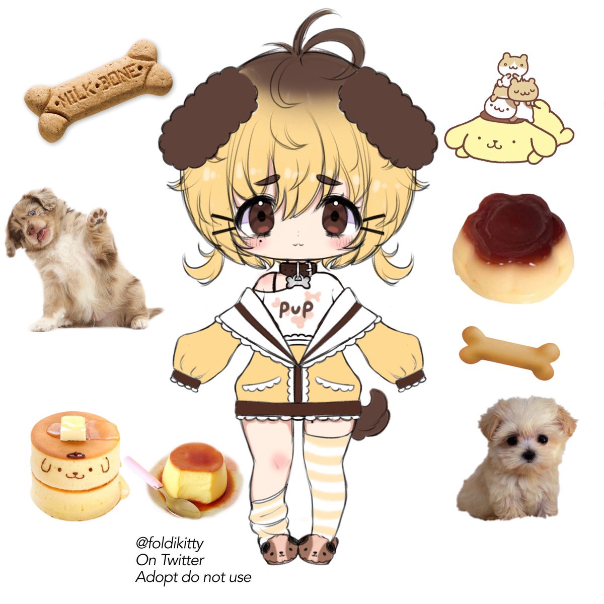 foldikitty's tweet image. 🍮🐶 PUDDING PUP ADOPT 🐶🍮

❥ comes with commercial use

❥ reselling allowed

❥ $25 payment via PayPal or Venmo 

❥ design can be altered