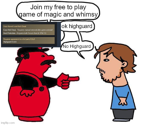 Sadbonerman's tweet image. Highguard released